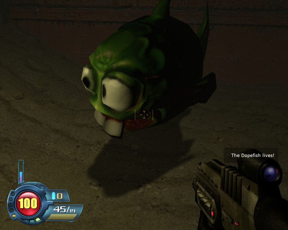 SiN Episodes: Emergence (Windows) screenshot: The elusive dopefish is in the game