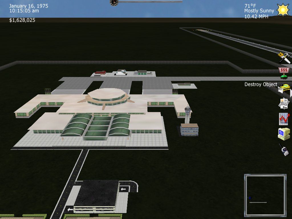 Airport Tycoon 2 (Windows) screenshot: An airport terminal
