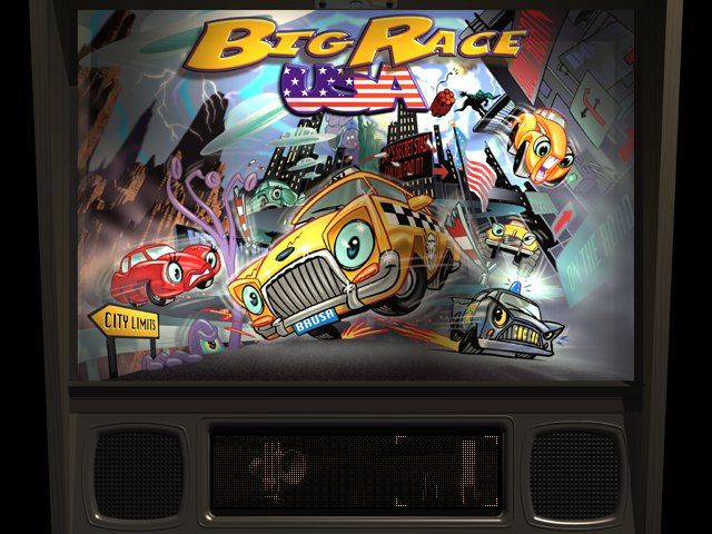Pro Pinball: Big Race USA (Windows) screenshot: Title screen and main menu