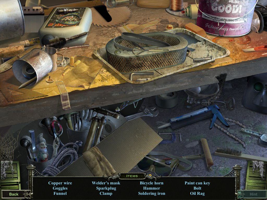 Mystery Case Files: 13th Skull (Collector's Edition) (iPad) screenshot: Shed - objects