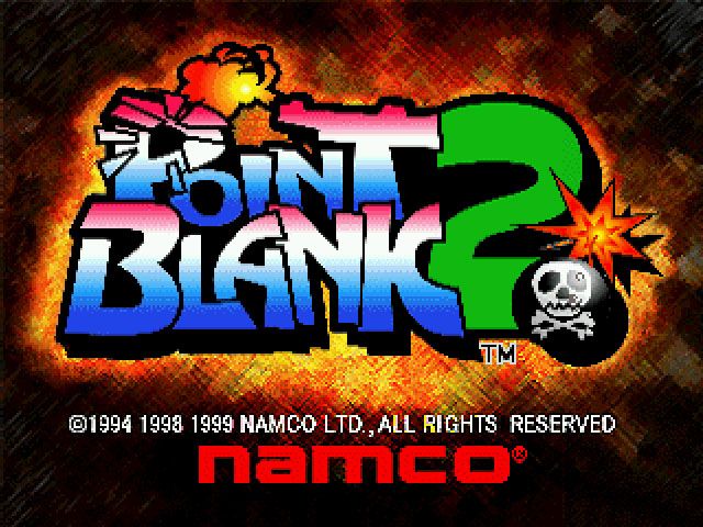 Point Blank 2 (PlayStation) screenshot: Title screen