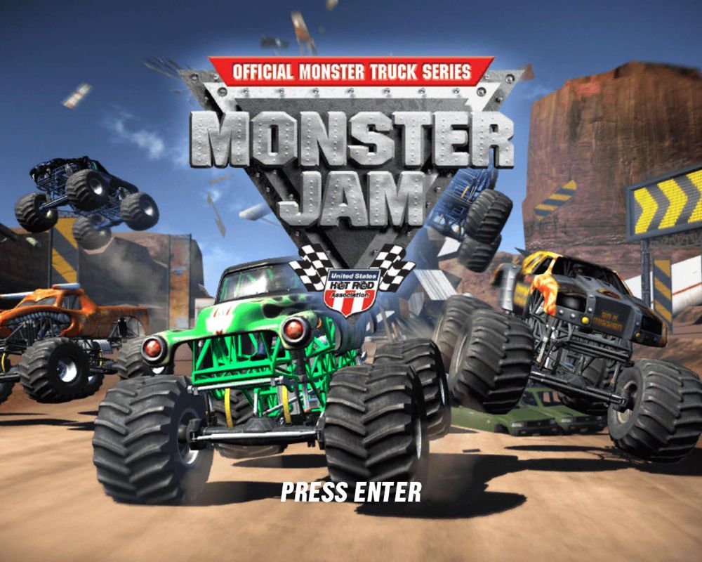 Monster Jam (Windows) screenshot: Title Screen