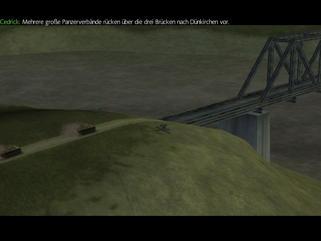 Secret Weapons Over Normandy (Windows) screenshot: Cut-scene: destroy the bridge.