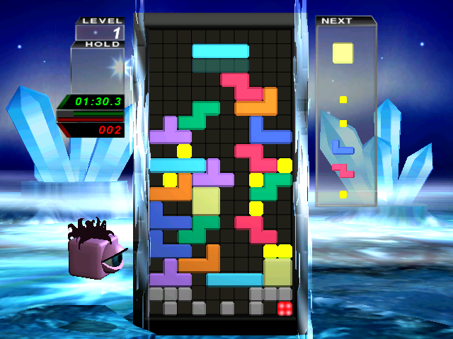Tetris Worlds (Windows) screenshot: Unukalhai, the ice world