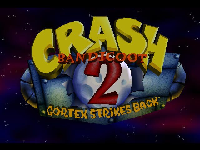 Crash Bandicoot 2: Cortex Strikes Back (PlayStation) screenshot: Title screen