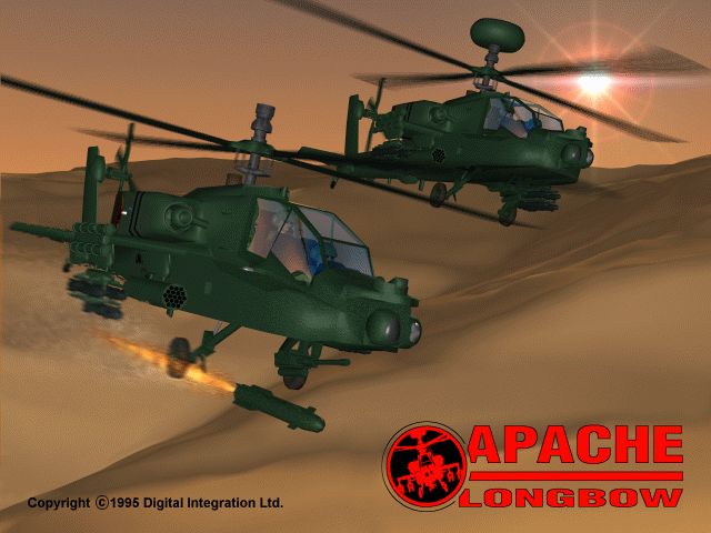 Apache (DOS) screenshot: Title screen