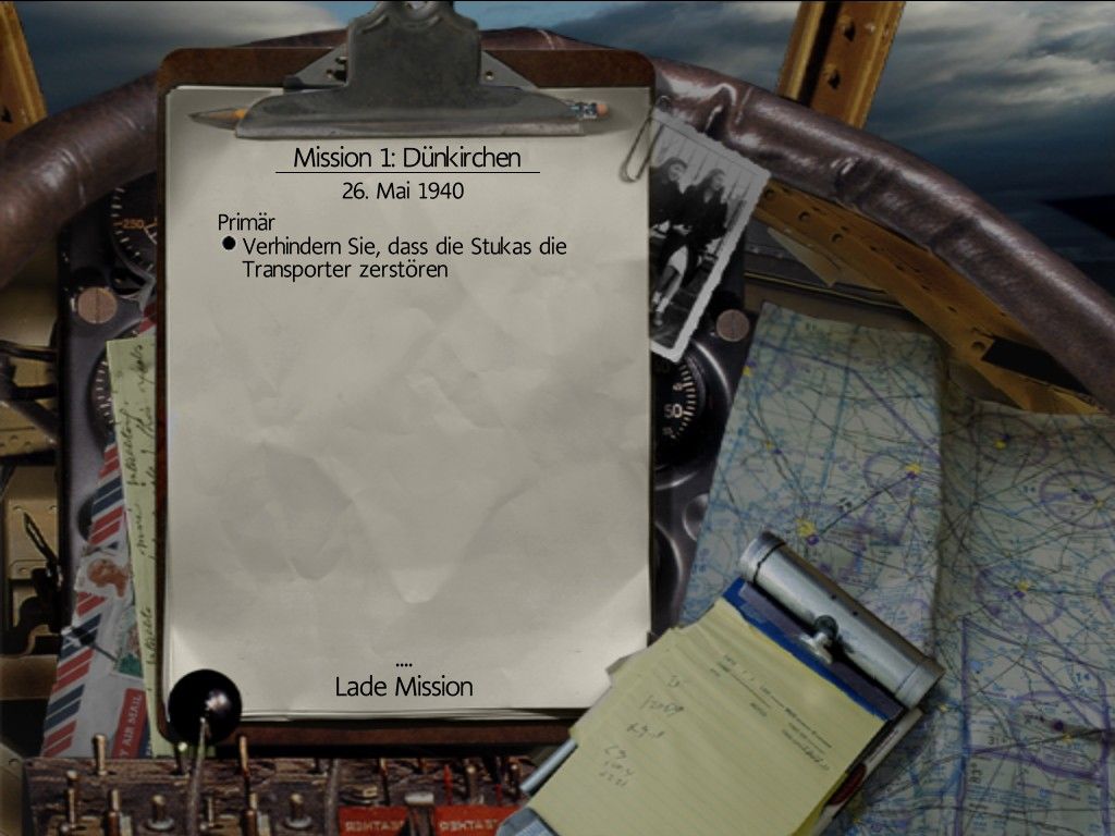 Secret Weapons Over Normandy (Windows) screenshot: Mission description