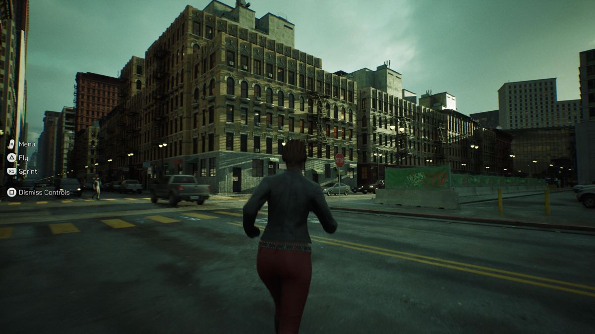 The Matrix Awakens (PlayStation 5) screenshot: Exploring the city on foot