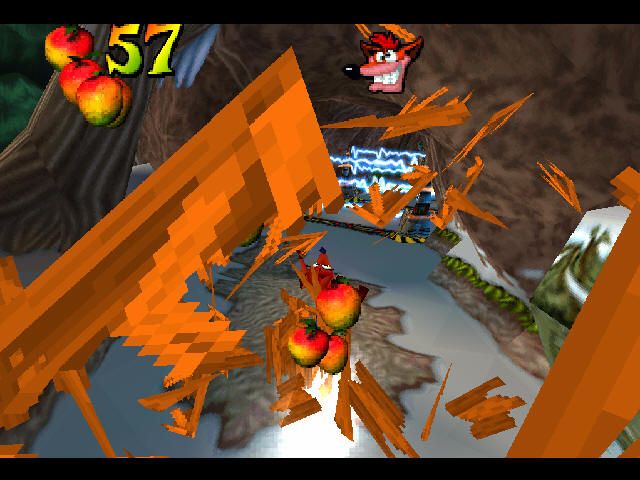 Crash Bandicoot 2: Cortex Strikes Back (PlayStation) screenshot: Destroy those boxes!