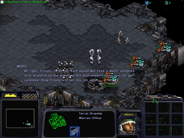StarCraft: Brood War (Windows) screenshot: New units the medics.