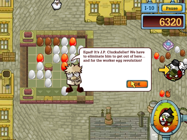 Egg vs. Chicken (Windows) screenshot: Boss chicken