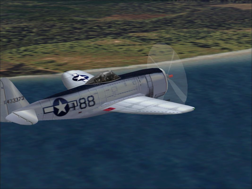 Tuskegee Fighters (Windows) screenshot: This is the P47 made by Republic