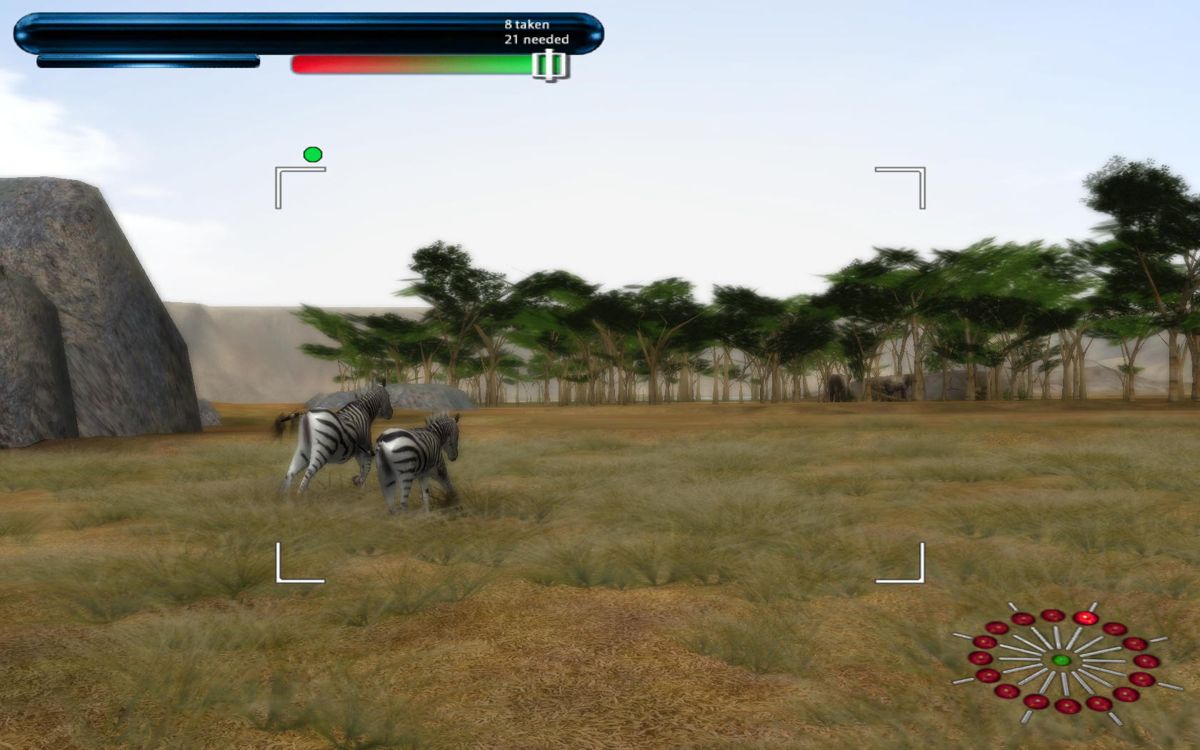 Safari Photo Africa: Wild Earth (Windows) screenshot: These two zebras have just finished their courtship ritual and now galloping their way to freedom.
