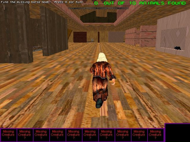 Noah's Adventures (Windows) screenshot: Here goes Noah running for the Animals.