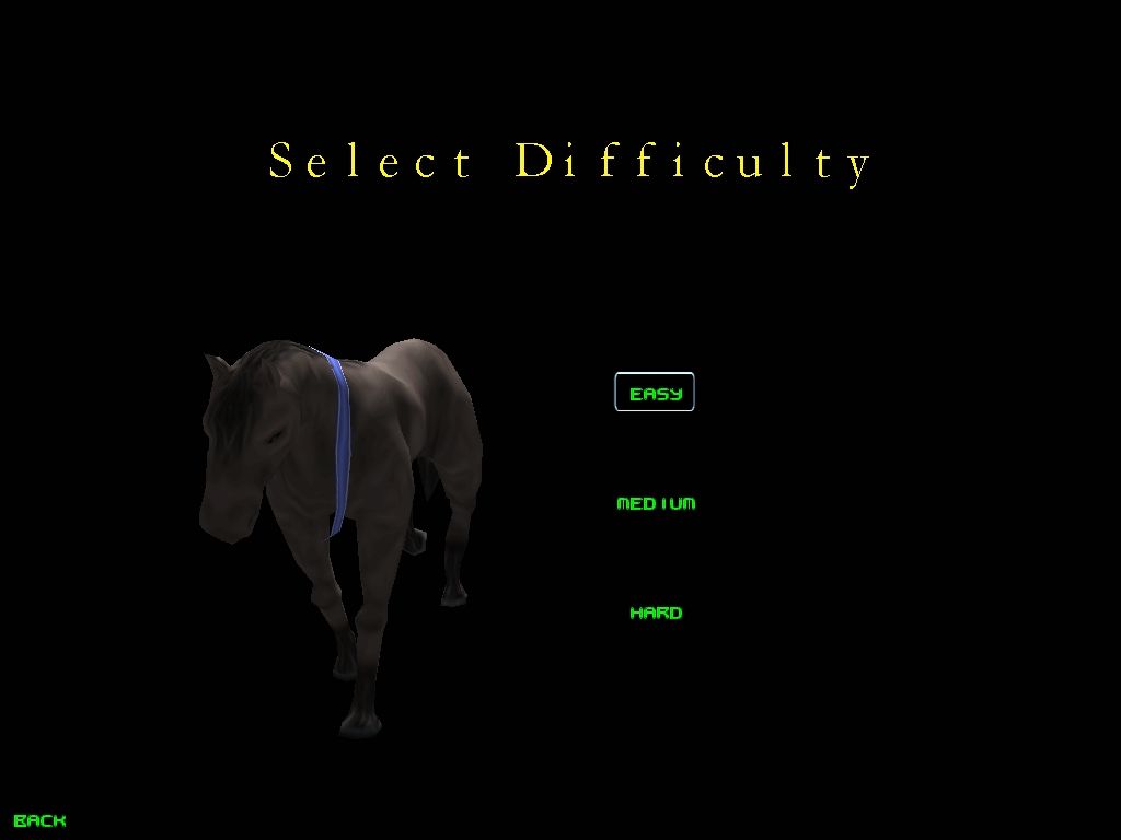 The Zoo Race (Windows) screenshot: Difficulty selection