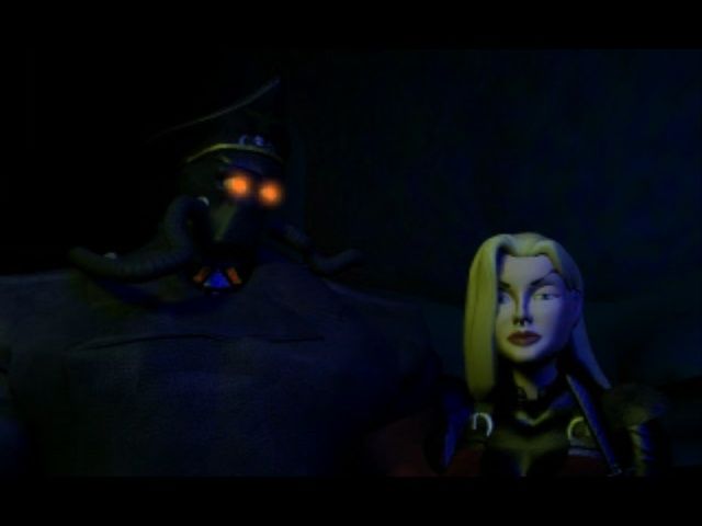 Danger Girl (PlayStation) screenshot: Intro mission 1; the villains