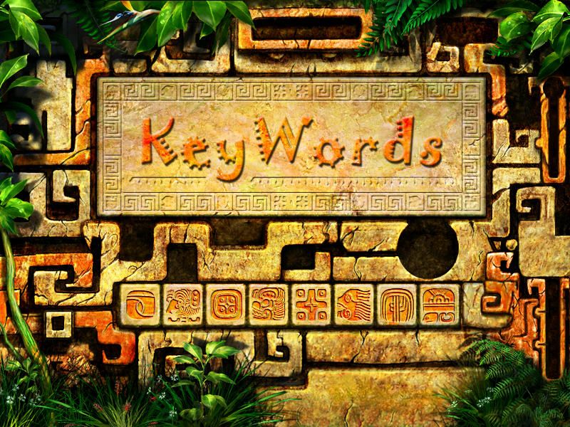 KeyWords (Windows) screenshot: Title screen.