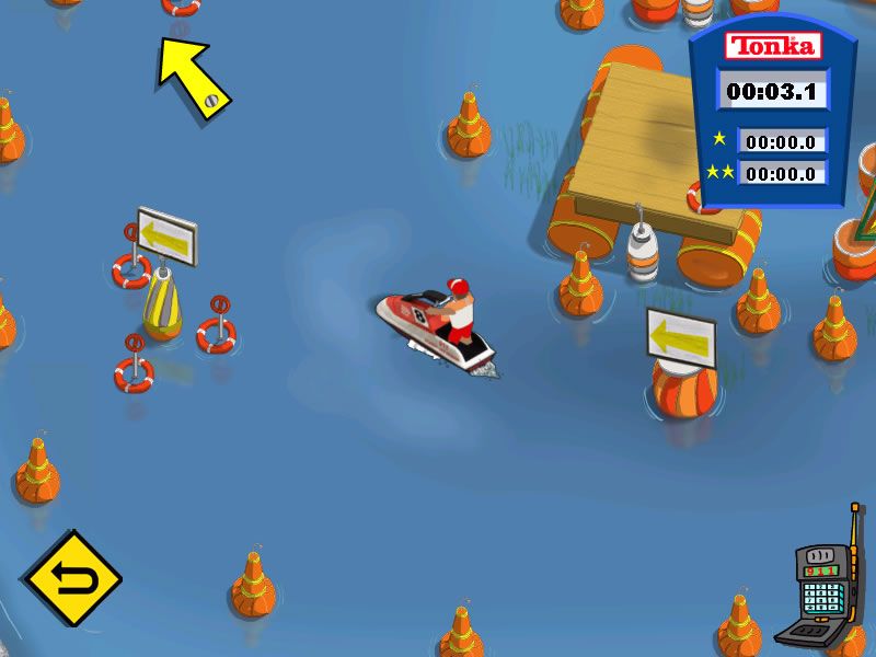 Tonka Search & Rescue 2 (Windows) screenshot: Test driving the jet ski.