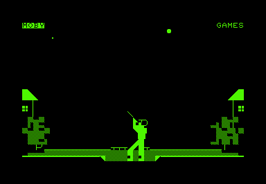 Skeet! (Commodore PET/CBM) screenshot: Try to hit the skeet