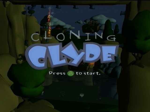 Cloning Clyde (Xbox 360) screenshot: Title Screen