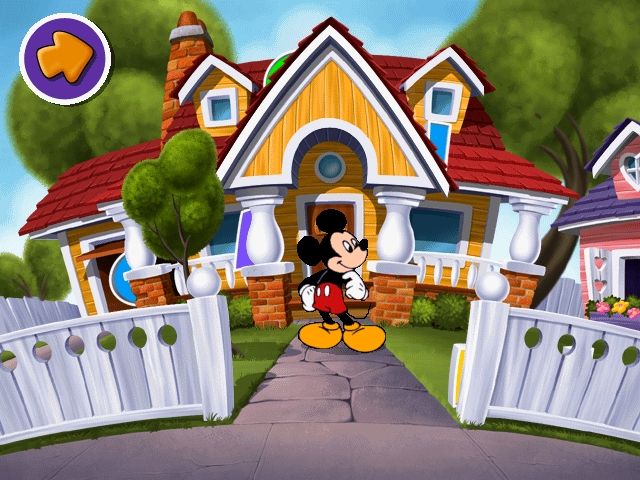 Disney's Mickey Mouse Toddler (Windows) screenshot: Hmm, where could those rascally letters be?