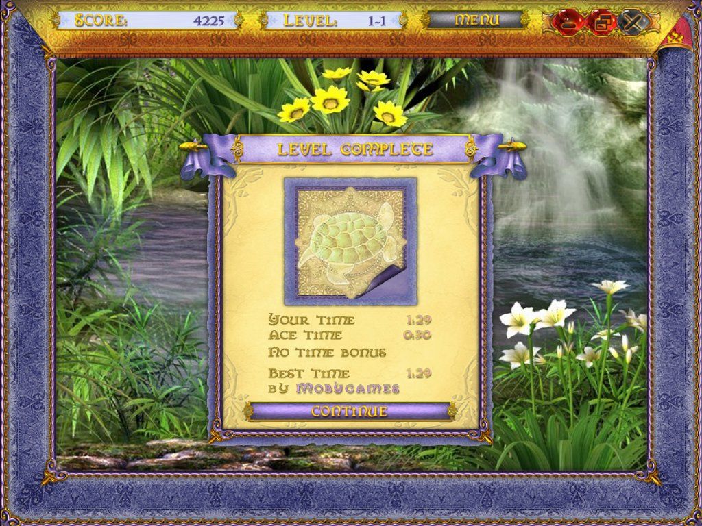 Puzzle Mania: Chronicles of the Unicorn (Windows) screenshot: Puzzle statistics