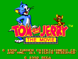 Tom and Jerry: The Movie (SEGA Master System) screenshot: Title