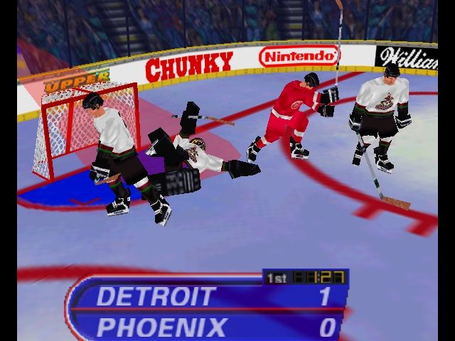 Wayne Gretzky's 3D Hockey (Nintendo 64) screenshot: HE SCORES!