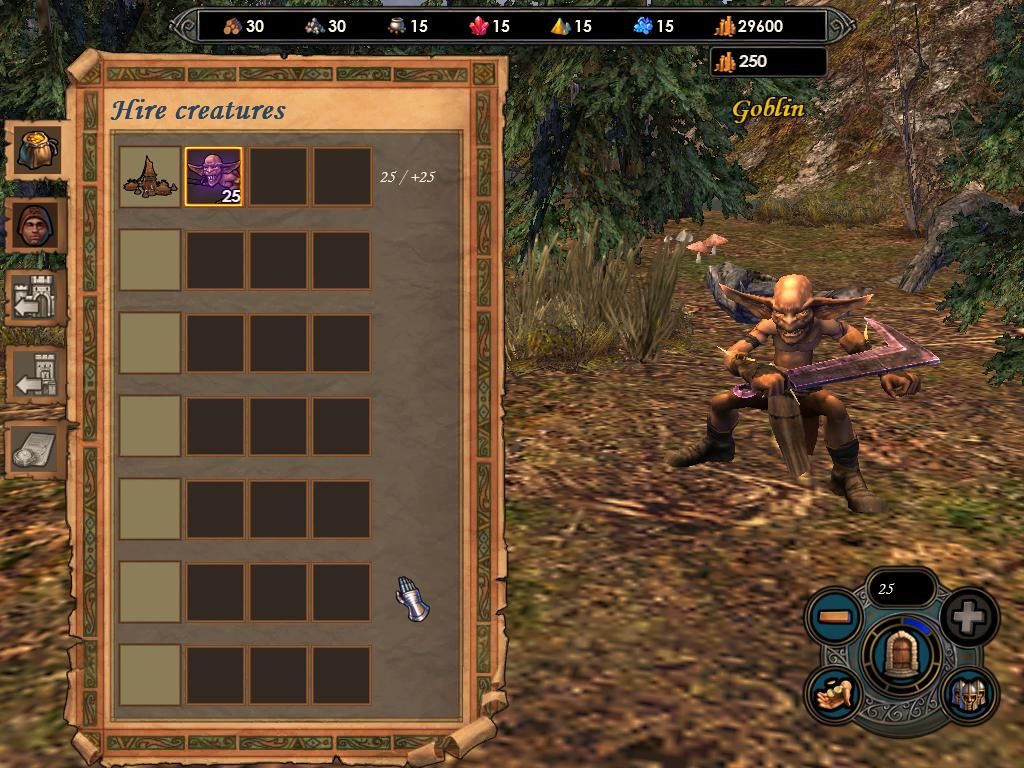 Heroes of Might and Magic V: Tribes of the East (Windows) screenshot: The Goblin is the weakest creature in your army.