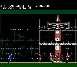 Rush'n Attack (NES) screenshot: Destroy the rocket
