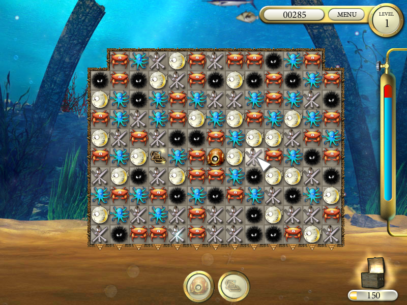 Deep Blue Sea (Windows) screenshot: Making a move.