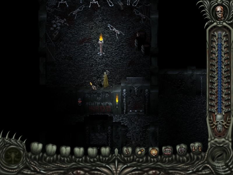 Necromania: Trap of Darkness (Windows) screenshot: Level 1, lower floor