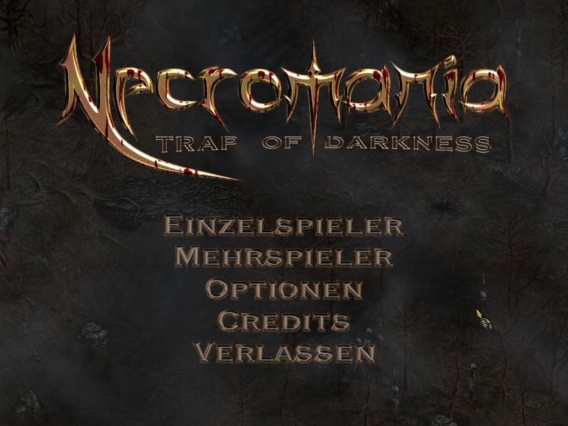 Necromania: Trap of Darkness (Windows) screenshot: Title screen (German)