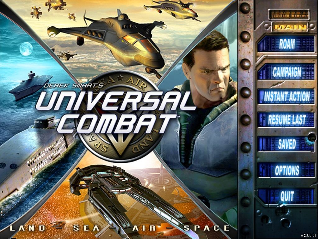 Universal Combat (Windows) screenshot: Title screen