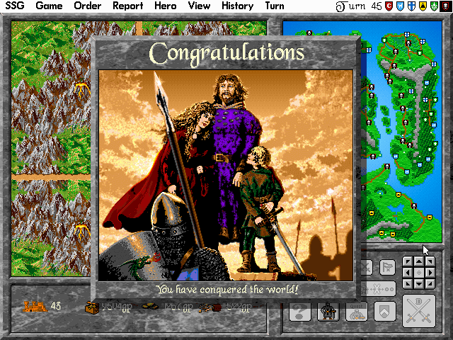 Warlords II Deluxe (DOS) screenshot: I'll let them off easy, this time.