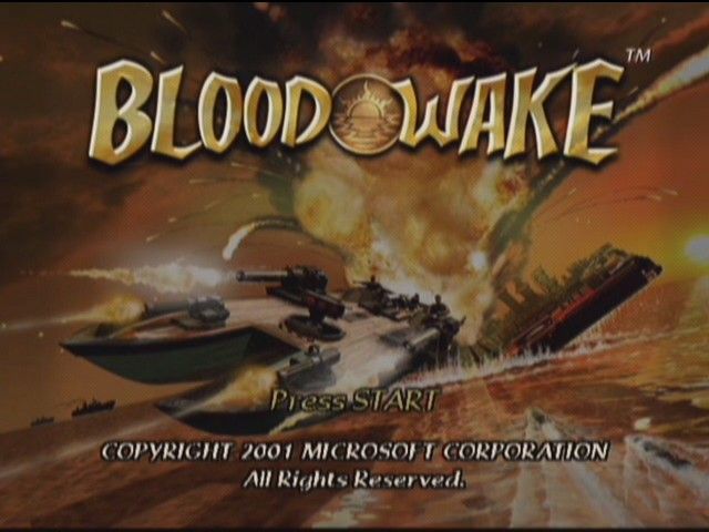 Blood Wake (Xbox) screenshot: Title Screen