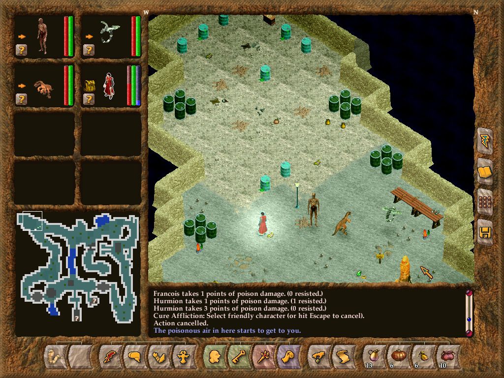 Geneforge 4: Rebellion (Windows) screenshot: The setting of Geneforge 4 might be described as post-apocalyptic fantasy.