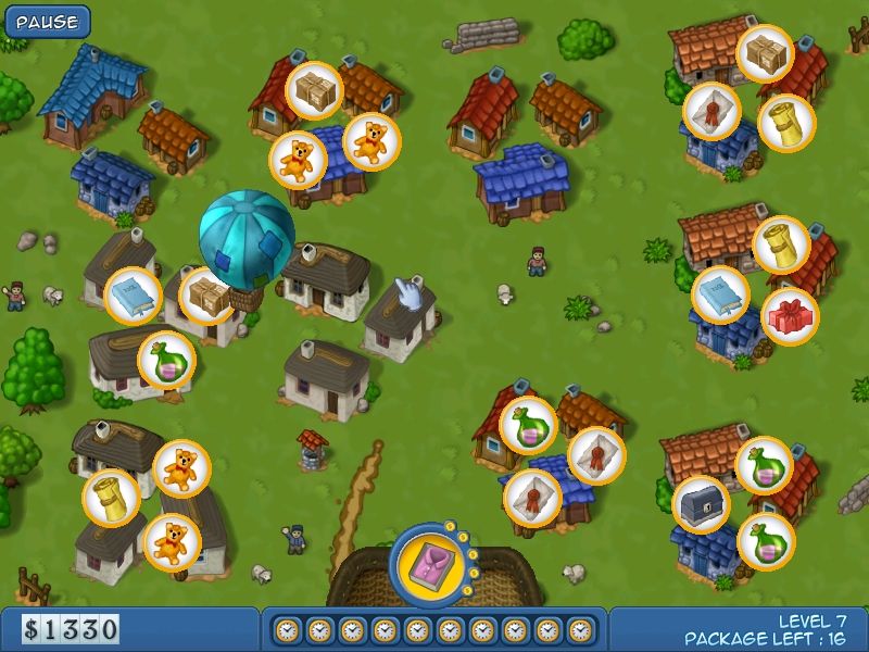 Balloon Express (Windows) screenshot: Things are quite busy right now...
