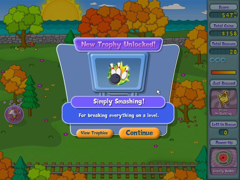 FizzBall (Windows) screenshot: Trophy award