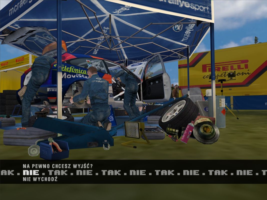 Colin McRae Rally 3 (Windows) screenshot: Service zone