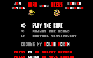Head Over Heels (Amiga) screenshot: Title screen