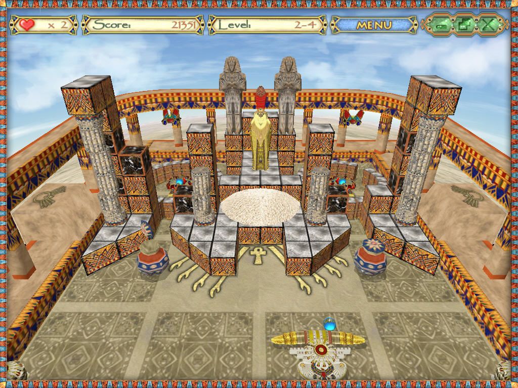 Egyptian Ball (Windows) screenshot: Two ancient pharaohs.