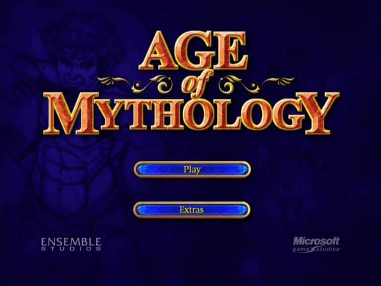 Age of Mythology (Collectors Edition) (Windows) screenshot: Bonus DVD main menu