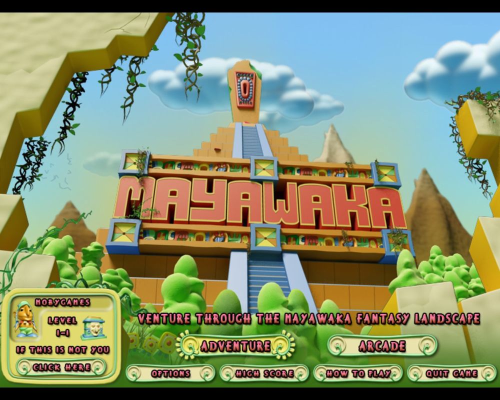 Mayawaka (Windows) screenshot: Main menu