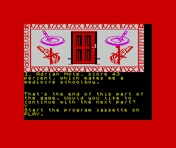 The Secret Diary of Adrian Mole Aged 13¾ (ZX Spectrum) screenshot: The cassette multi-load system