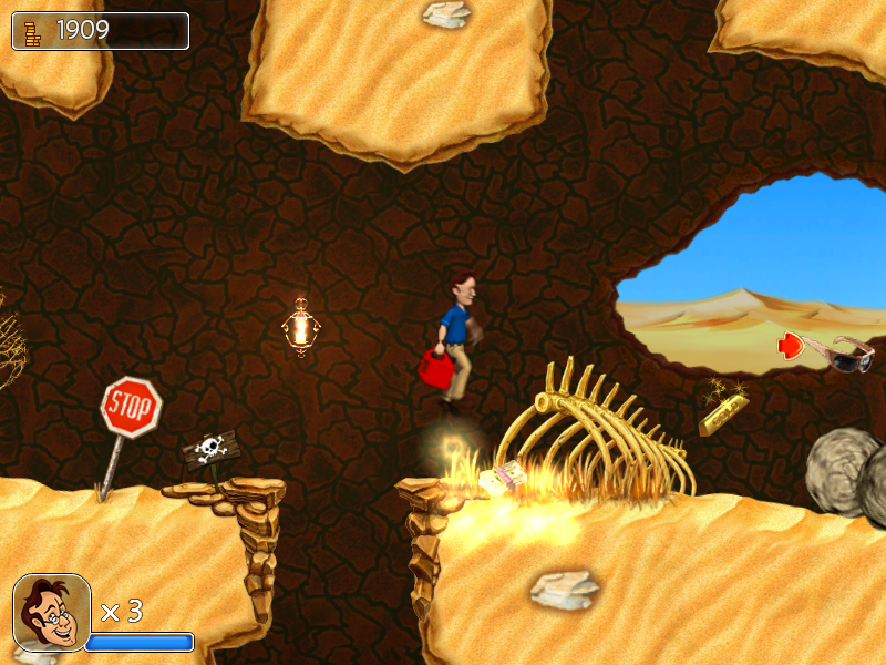 The Tuttles Madcap Misadventures (Windows) screenshot: Look out for pitfalls!