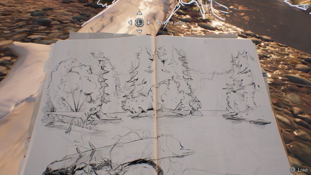 Life Is Strange 2: Episode 1 (PlayStation 4) screenshot: Sean sketching in his notebook