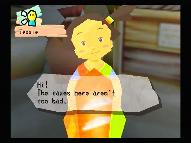Magic Pengel: The Quest for Color (PlayStation 2) screenshot: As Rome conquered Rhodes, tax heavens.