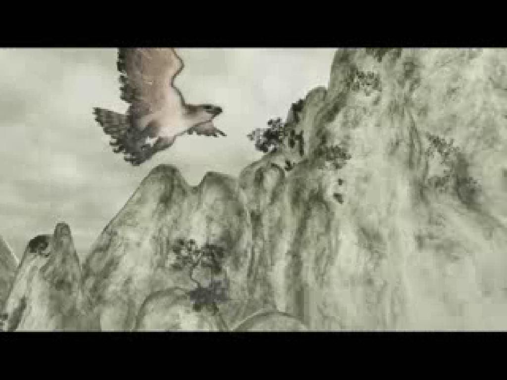Xuan-Yuan Sword: The Cloud of Han (Windows) screenshot: Intro: the mountains of the Han nation...