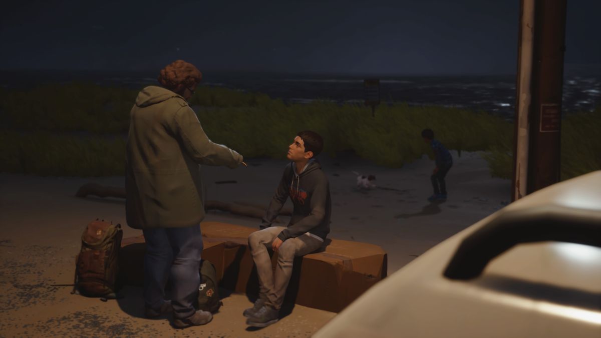 Life Is Strange 2: Episode 1 (PlayStation 4) screenshot: Saying goodbye to Brody